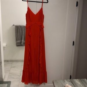 L’AGENCE silk orange evening dress! Size 6